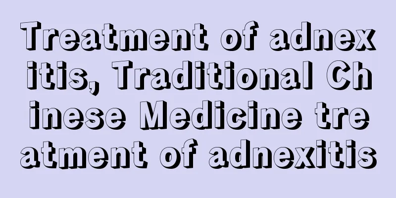 Treatment of adnexitis, Traditional Chinese Medicine treatment of adnexitis