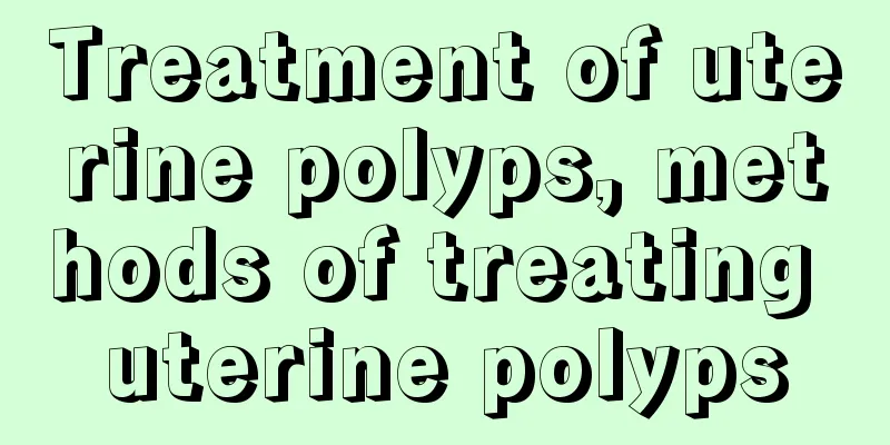 Treatment of uterine polyps, methods of treating uterine polyps