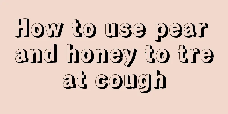 How to use pear and honey to treat cough