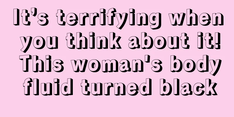 It’s terrifying when you think about it! This woman's body fluid turned black