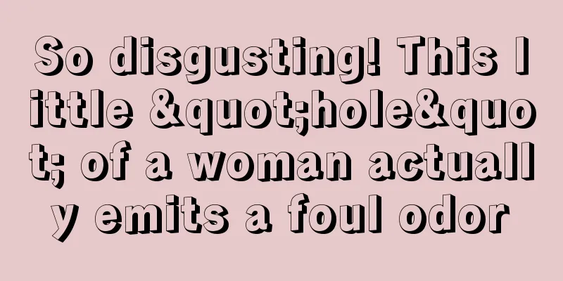 So disgusting! This little "hole" of a woman actually emits a foul odor