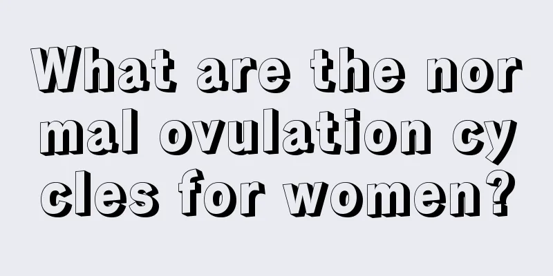 What are the normal ovulation cycles for women?