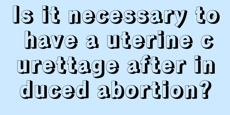 Is it necessary to have a uterine curettage after induced abortion?