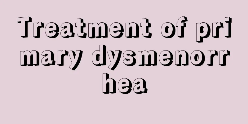 Treatment of primary dysmenorrhea