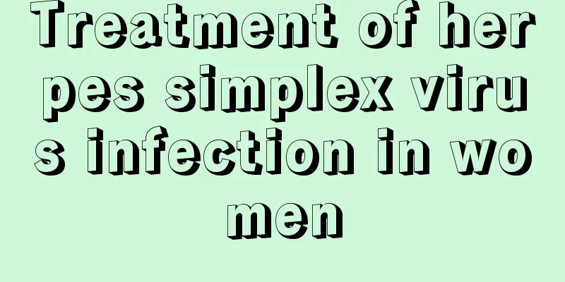 Treatment of herpes simplex virus infection in women