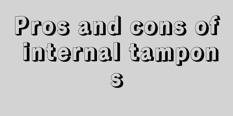 Pros and cons of internal tampons