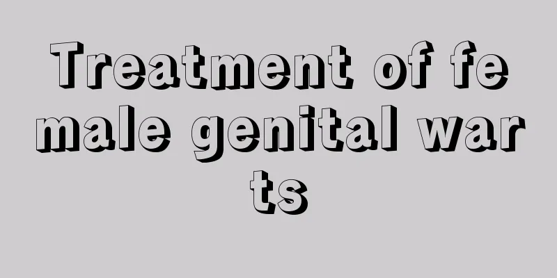 Treatment of female genital warts