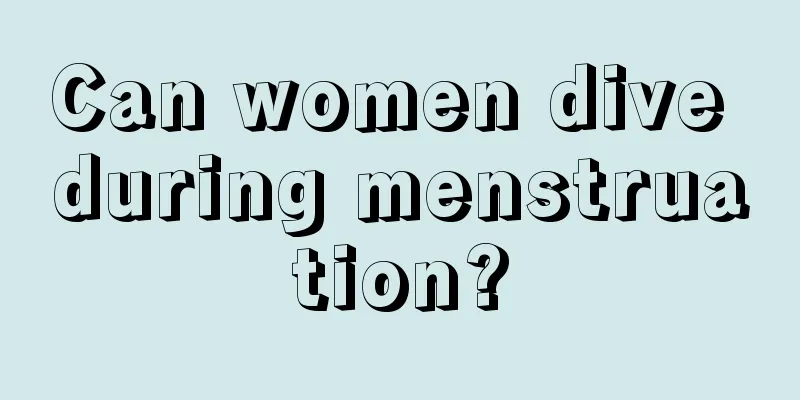 Can women dive during menstruation?