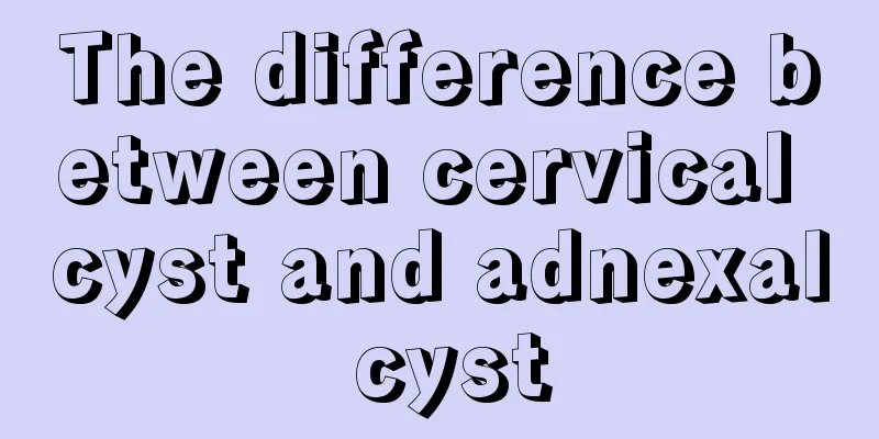 The difference between cervical cyst and adnexal cyst