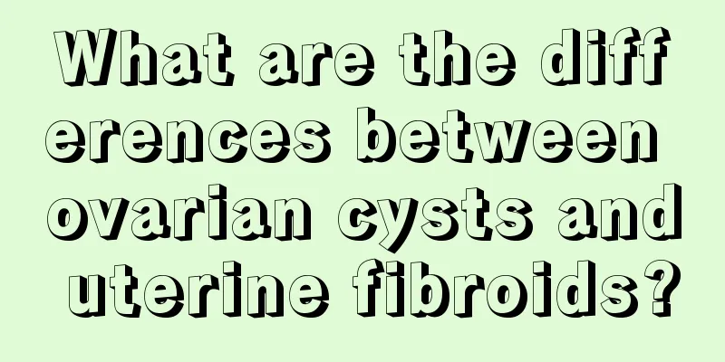 What are the differences between ovarian cysts and uterine fibroids?