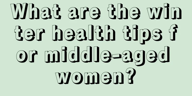 What are the winter health tips for middle-aged women?