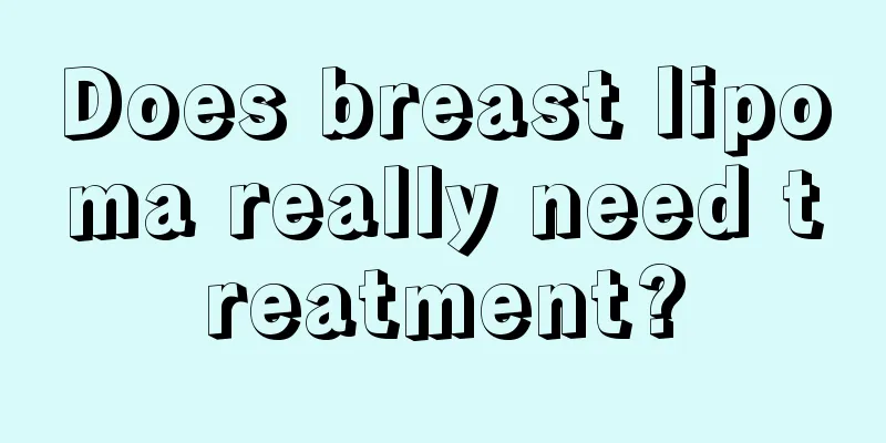 Does breast lipoma really need treatment?