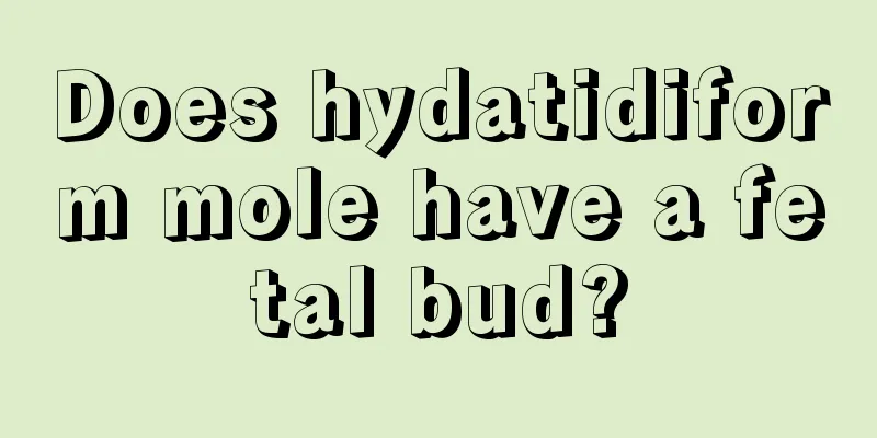 Does hydatidiform mole have a fetal bud?