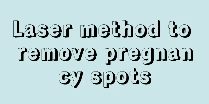 Laser method to remove pregnancy spots