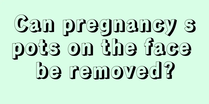 Can pregnancy spots on the face be removed?