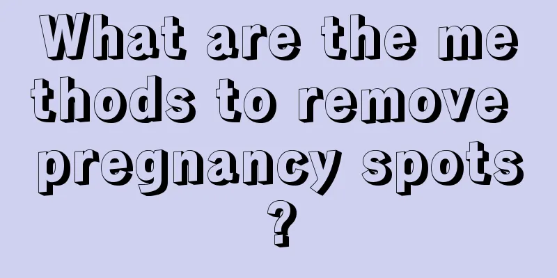 What are the methods to remove pregnancy spots?