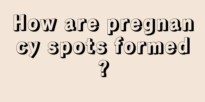 How are pregnancy spots formed?