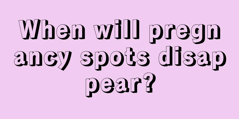 When will pregnancy spots disappear?