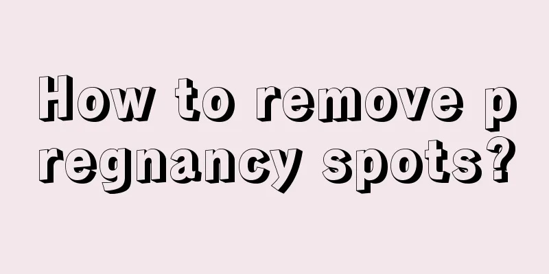 How to remove pregnancy spots?