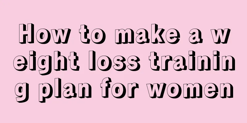 How to make a weight loss training plan for women