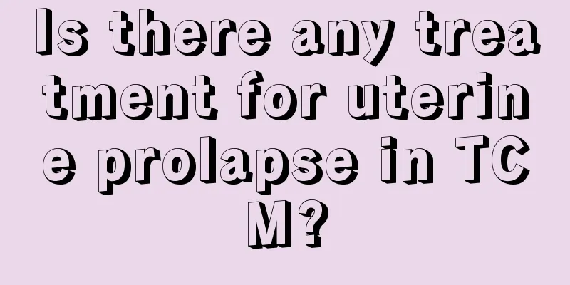 Is there any treatment for uterine prolapse in TCM?