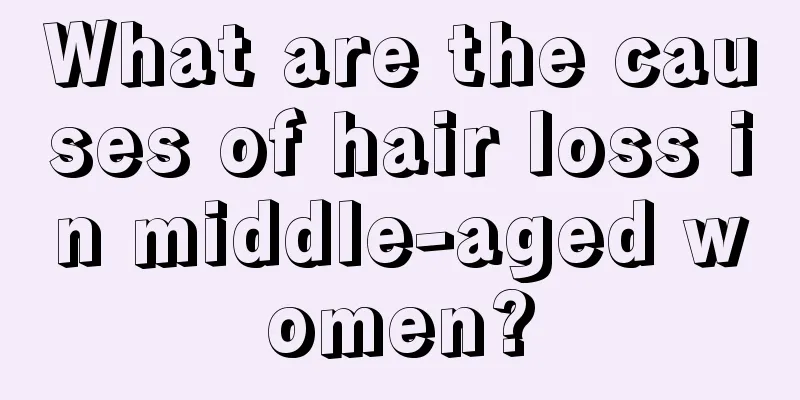 What are the causes of hair loss in middle-aged women?