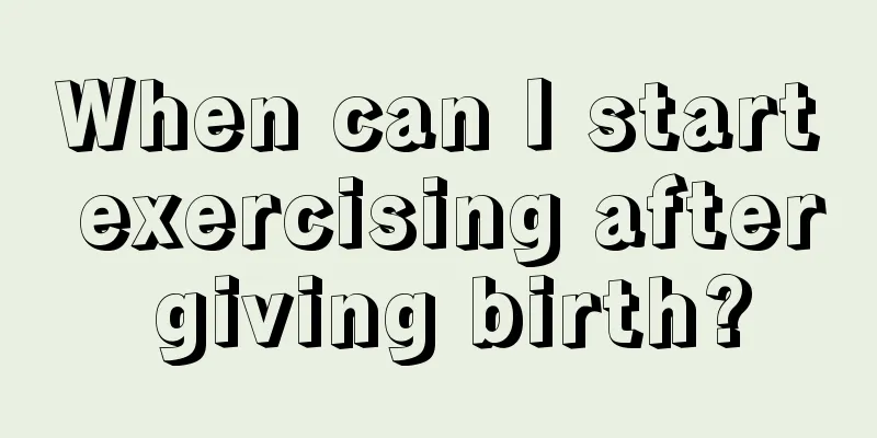 When can I start exercising after giving birth?