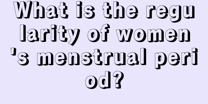 What is the regularity of women's menstrual period?