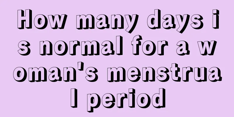 How many days is normal for a woman's menstrual period