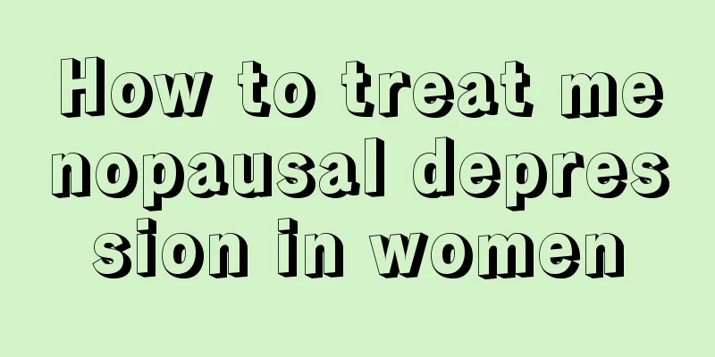 How to treat menopausal depression in women