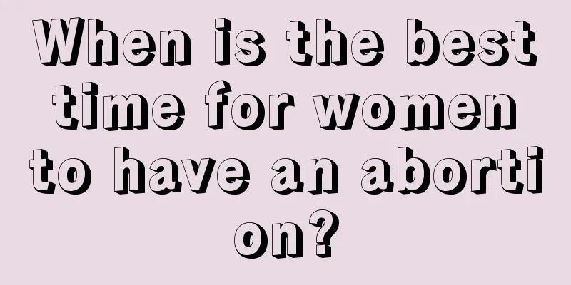 When is the best time for women to have an abortion?