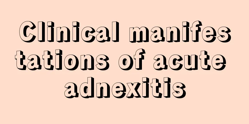 Clinical manifestations of acute adnexitis