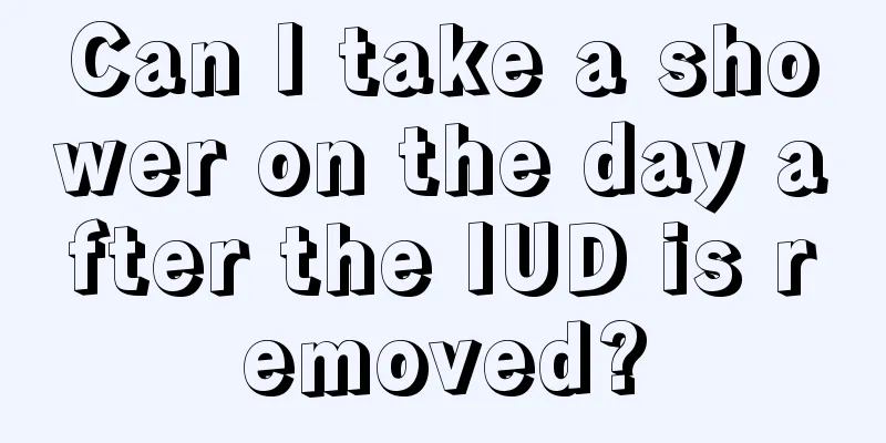 Can I take a shower on the day after the IUD is removed?