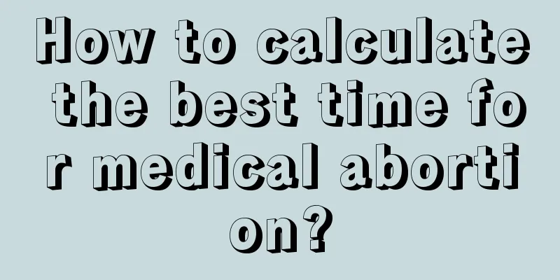 How to calculate the best time for medical abortion?