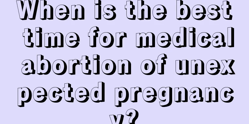 When is the best time for medical abortion of unexpected pregnancy?