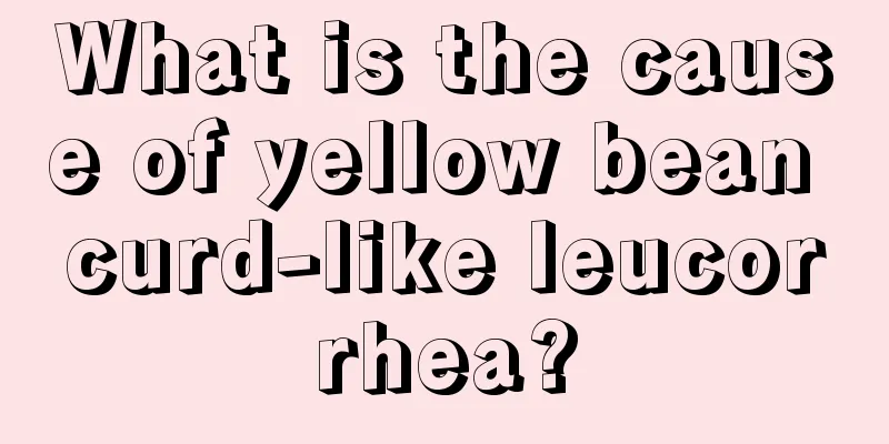 What is the cause of yellow bean curd-like leucorrhea?