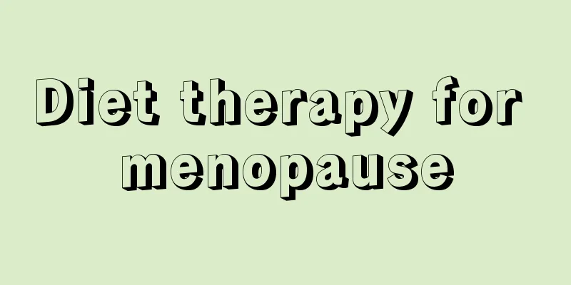 Diet therapy for menopause