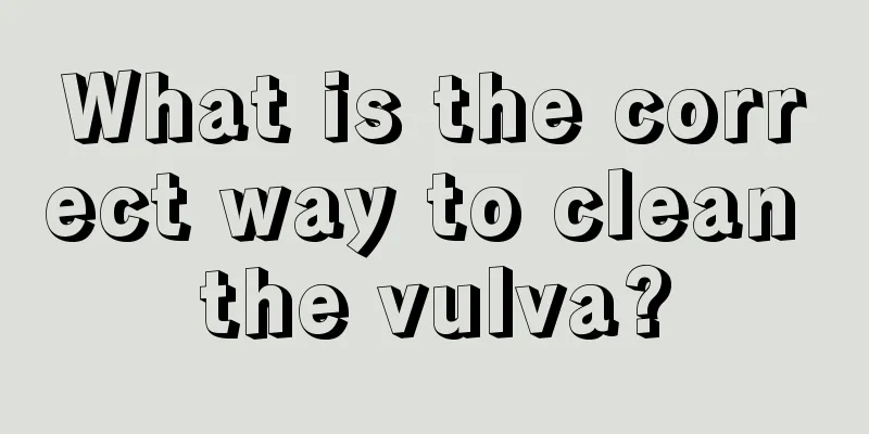 What is the correct way to clean the vulva?