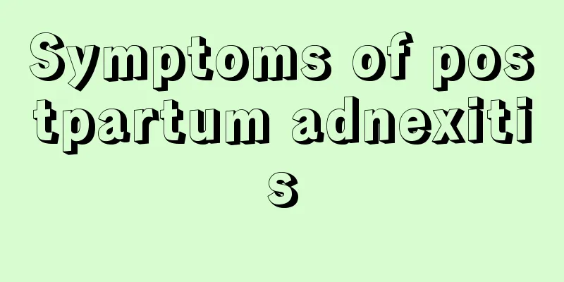 Symptoms of postpartum adnexitis