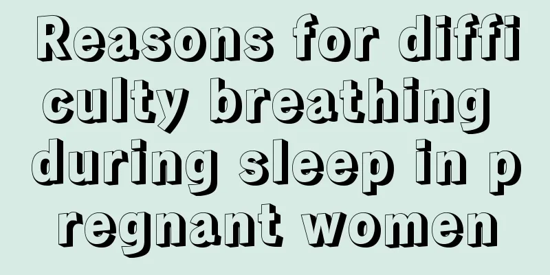 Reasons for difficulty breathing during sleep in pregnant women