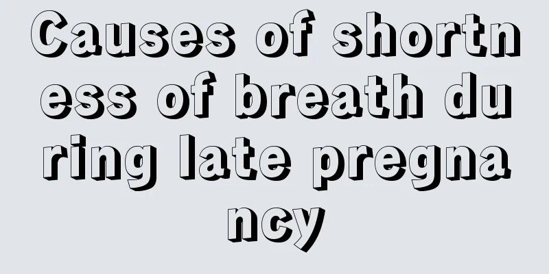 Causes of shortness of breath during late pregnancy