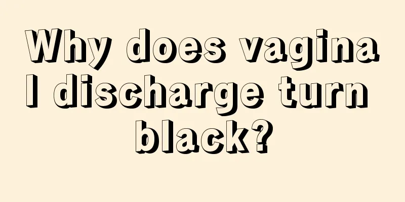 Why does vaginal discharge turn black?