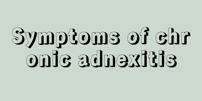 Symptoms of chronic adnexitis