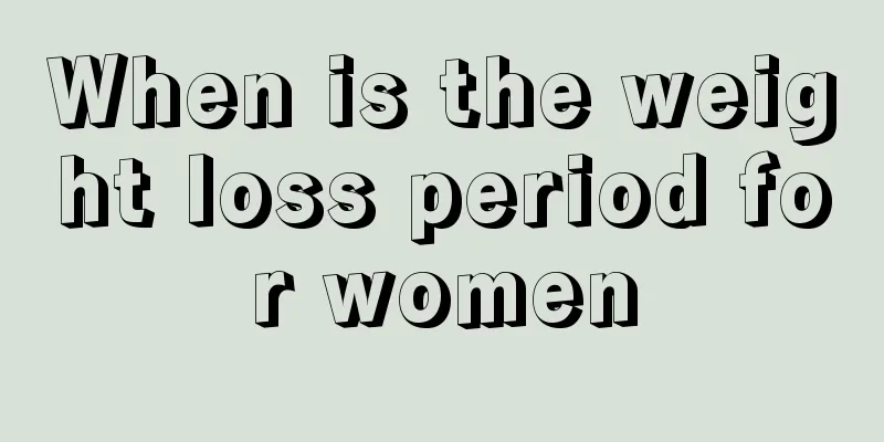 When is the weight loss period for women