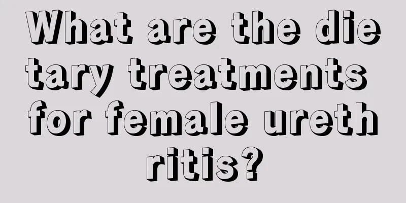 What are the dietary treatments for female urethritis?