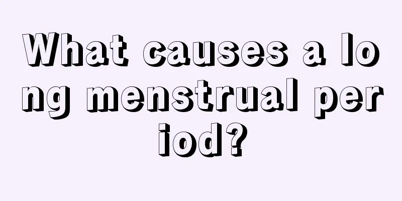 What causes a long menstrual period?