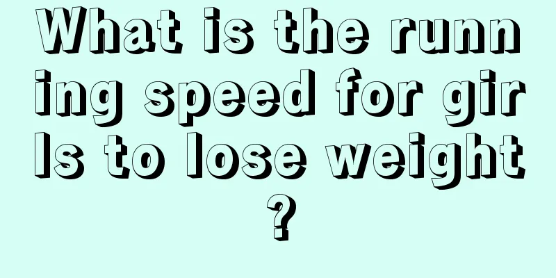 What is the running speed for girls to lose weight?