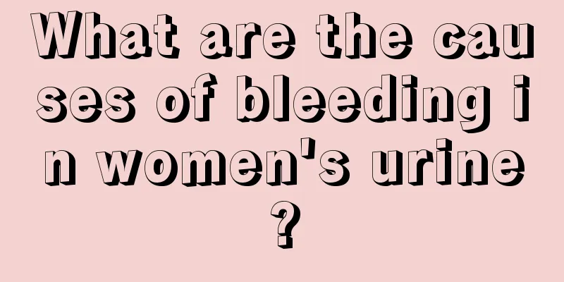 What are the causes of bleeding in women's urine?