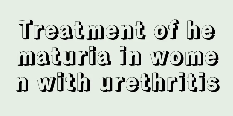 Treatment of hematuria in women with urethritis