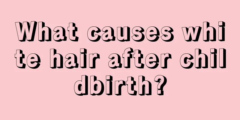 What causes white hair after childbirth?